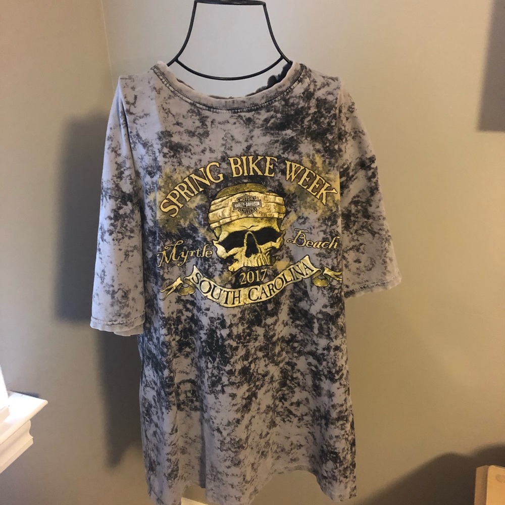 Tie dye Harley Davidson Tee